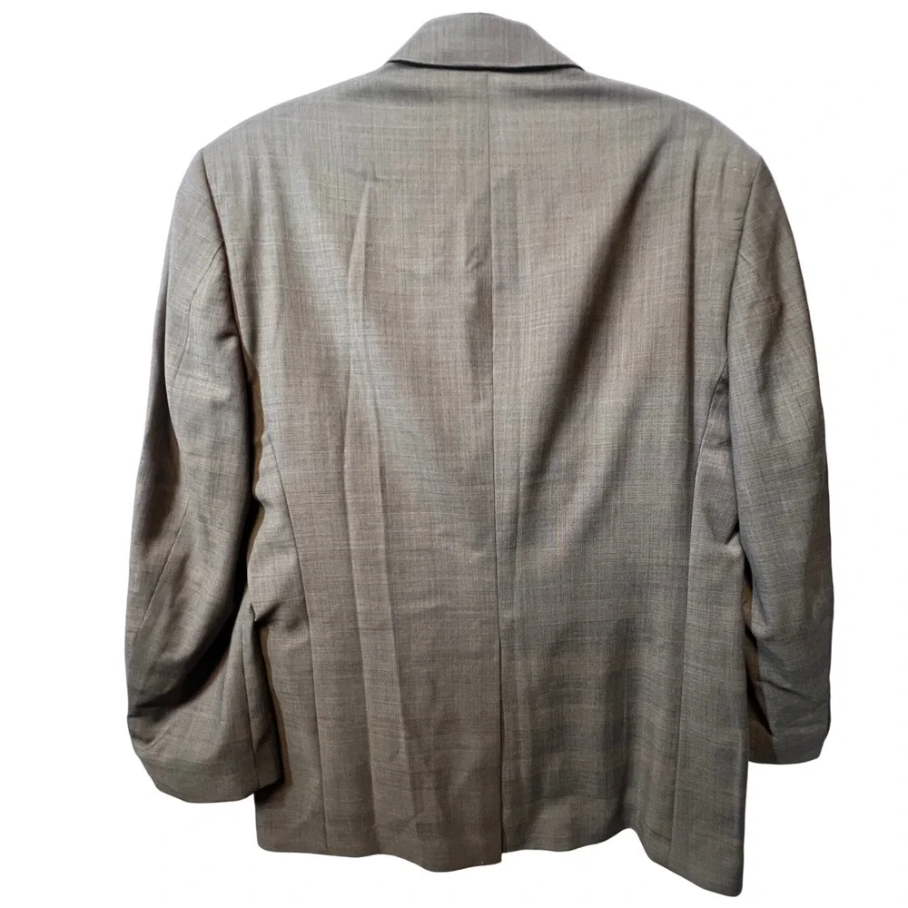 Ralph Lauren Mens 40R Brown Gray Plaid Wool Two Button Blazer‎ Sport Coat